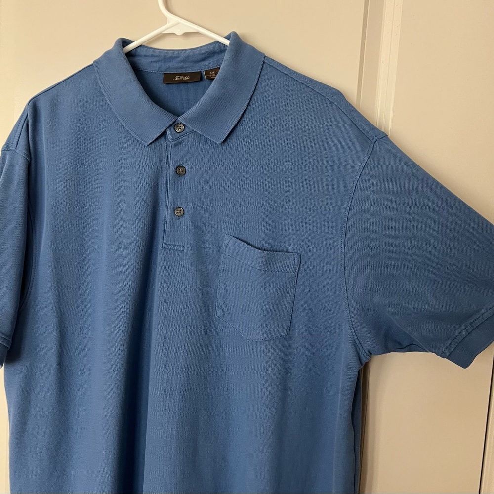 Tasso Elba mens Pima cotton short sleeve polo shirt | size 2XL - Picture 5 of 9